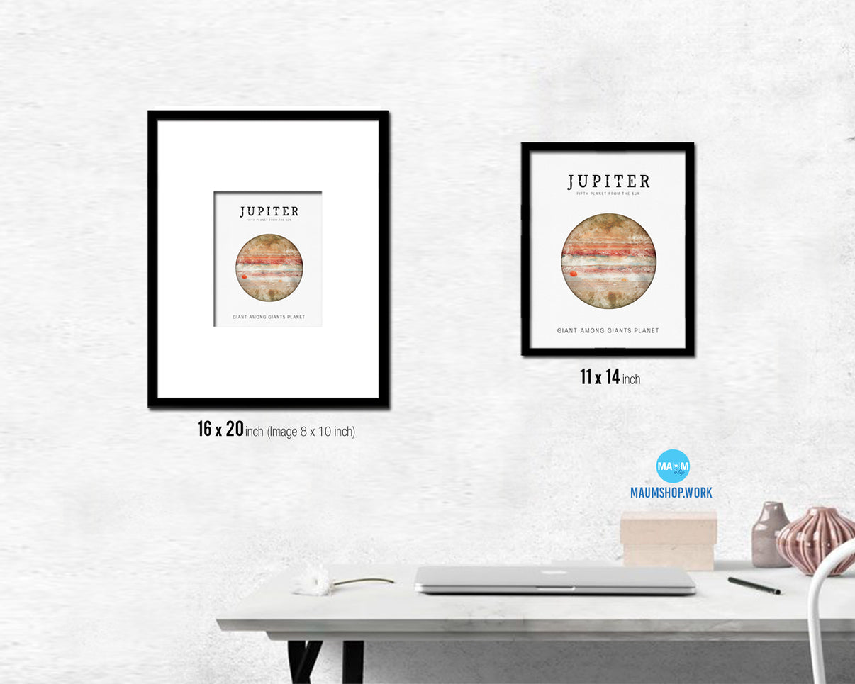 Jupiter Planet Prints Solar System Framed Wall Art Prints - MAUMshop.work