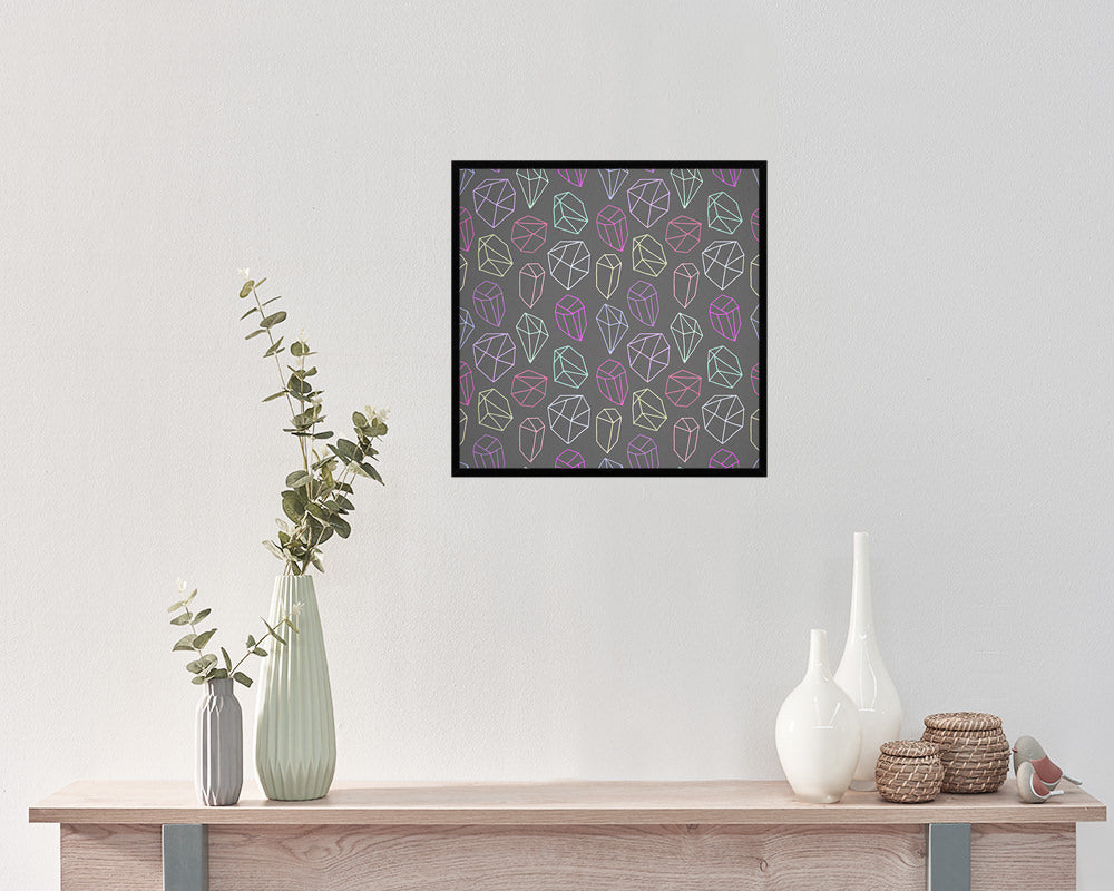 Abstract Line Artwork Wood Frame Gifts Modern Wall Decor Art Prints
