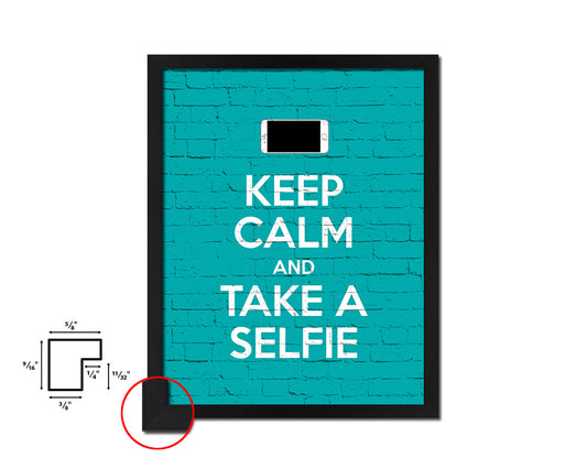 Keep calm and love your family Quote Framed Print Home Decor Wall Art Gifts