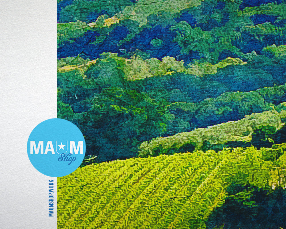 Tuscany, Italy Vineyards Artwork Painting Print Art Frame Home Wall Decor Gifts