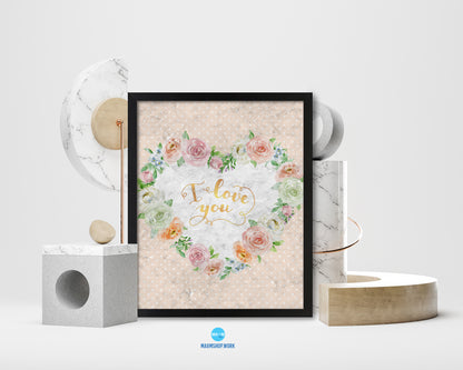 Thank you Quote Framed Print Wall Art Decor Gifts