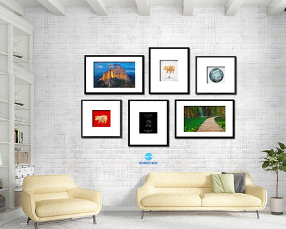 Aquarius Astrology Prediction Yearly Horoscope Wood Framed Print Wall Art Decor Gifts