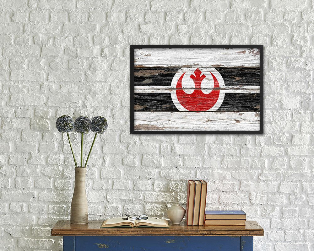 Alliance to Restore the Republic Wood Rustic Flag Wood Framed Print Wall Art Decor Gifts