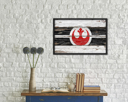 Alliance to Restore the Republic Wood Rustic Flag Wood Framed Print Wall Art Decor Gifts