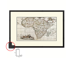 Africa Willem Blaeu Amsterdam 1635 Old Map Framed Print Art Wall Decor Gifts