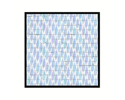 Abstract Blue Artwork Wood Frame Gifts Modern Wall Decor Art Prints