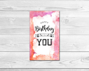 Happy Birthday To You Gift Label Holiday Personalized Gifts 8002
