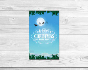 Merry Christmas and Happy New Year Gift Label Holiday Personalized Gifts 8005