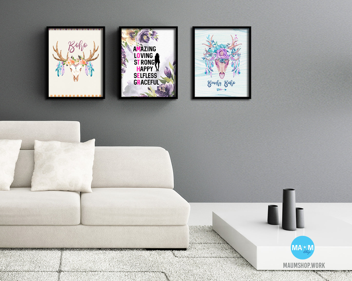 Amazing loving strong happy selfless graceful Mother's Day Framed Print Wall Decor Art Gifts