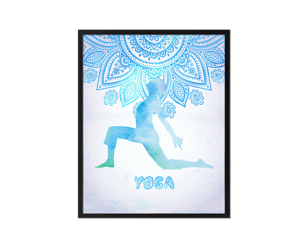 Yoga Pose Yoga Wood Framed Print Wall Decor Art Gifts