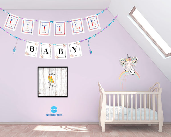 Baby Due In Jun Pregnancy Announcement Personalized Frame Print Wall Decor Art Gifts