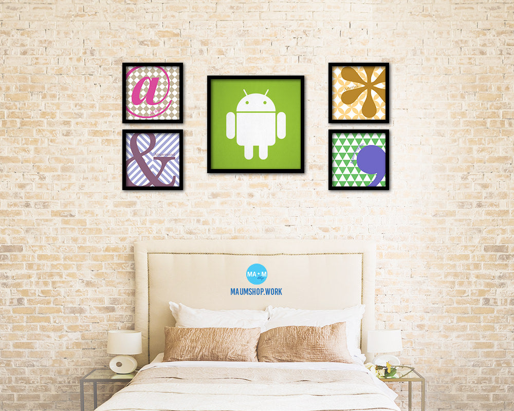 Android Social Media Symbol Framed Wall Decor Art Prints - MAUMshop.work
