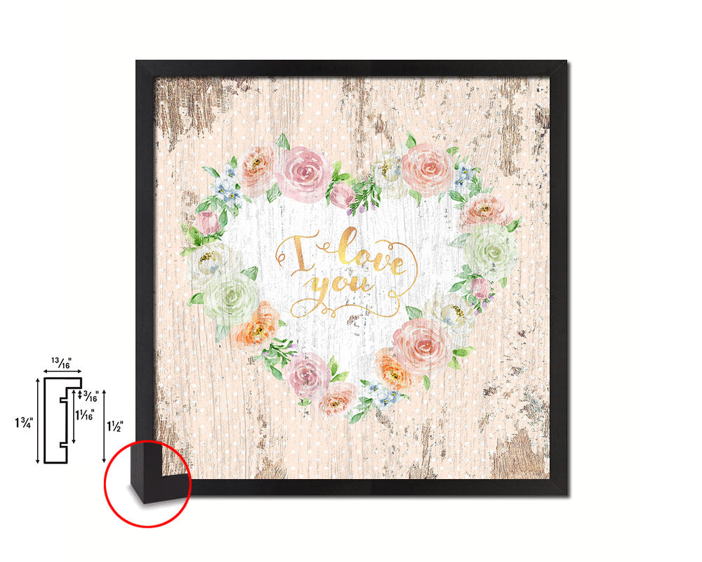 Thank you Quote Framed Print Home Decor Wall Art Gifts