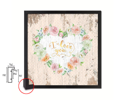 Thank you Quote Framed Print Home Decor Wall Art Gifts