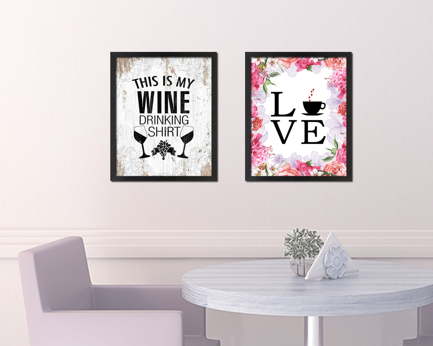 This is my wine drinking shirt Words Wood Framed Print Wall Decor Art Gifts