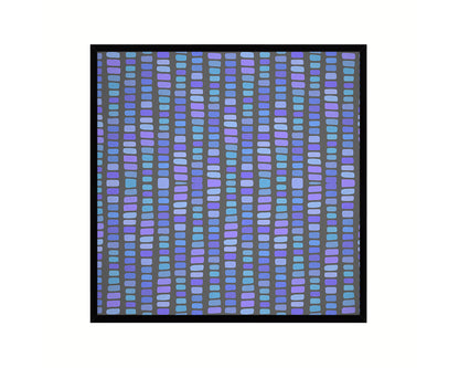 Abstract Blue Artwork Wood Frame Gifts Modern Wall Decor Art Prints