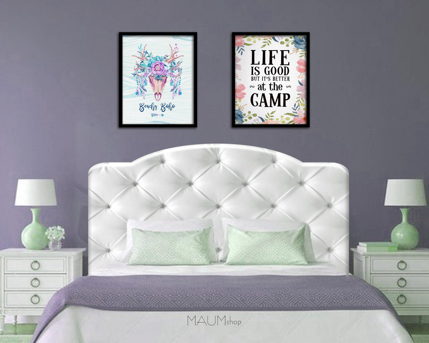 Life is good but it's better at the camp Quote Framed Print Wall Decor Art Gifts
