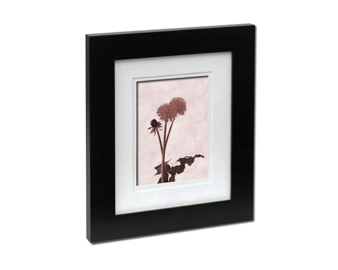 Dandelion Sepia Plants Art Wood Framed Print Wall Decor Gifts