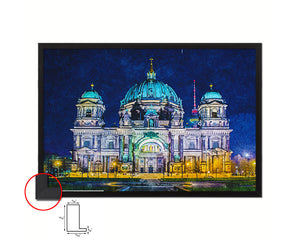 Berliner Dom Cathedral in Berlin Landscape Painting Print Art Frame Home Wall Decor Gifts