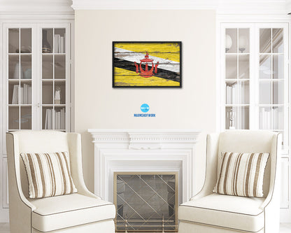 Brunei Country Wood Rustic National Flag Wood Framed Print Wall Art Decor Gifts