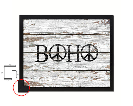 BOHO Quote Framed Print Home Decor Wall Art Gifts