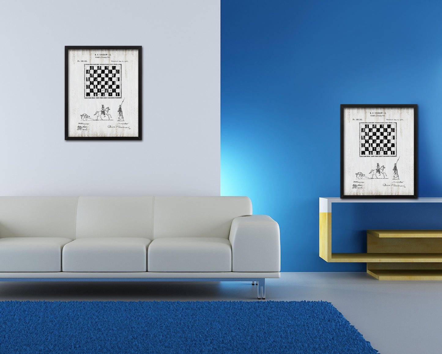 Game Apparatus Toy Vintage Patent Artwork Black Frame Print Gifts