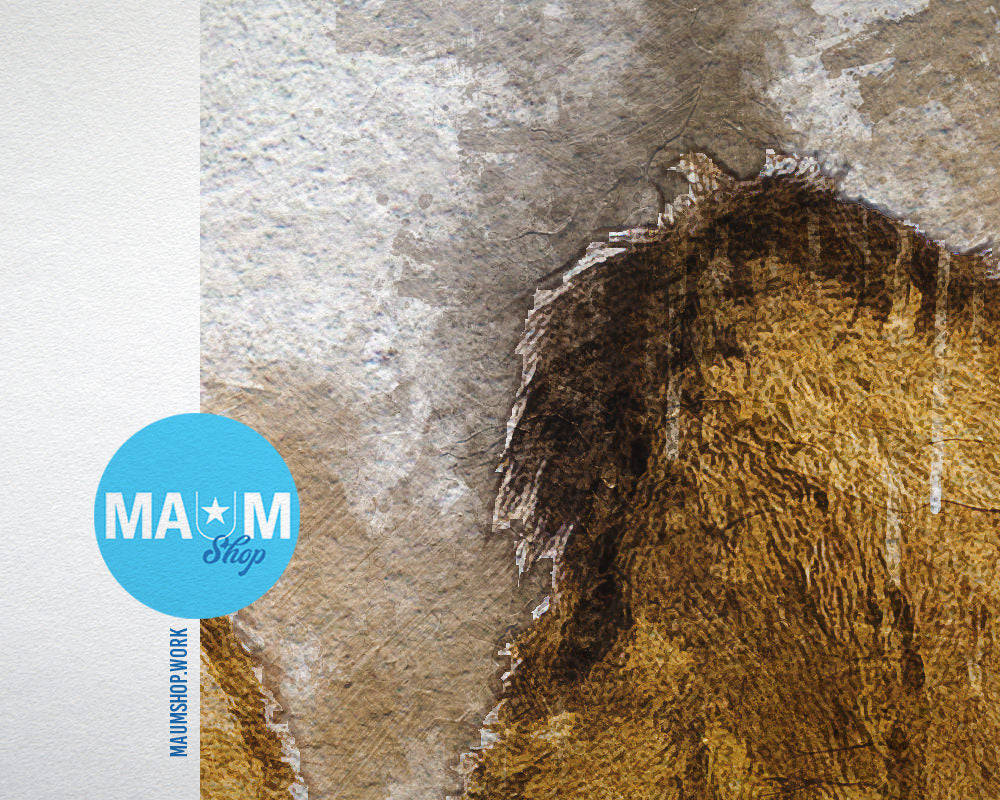 Camel Animal Painting Print Framed Art Home Wall Decor Gifts