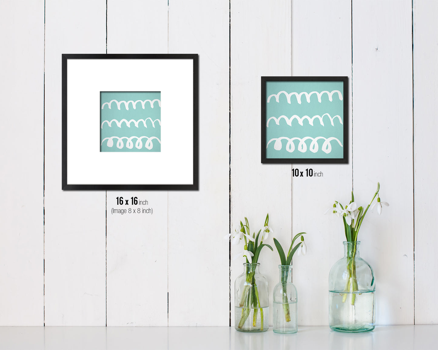 Brush Object Abstract Artwork Wood Frame Gifts Modern Wall Decor Art Prints