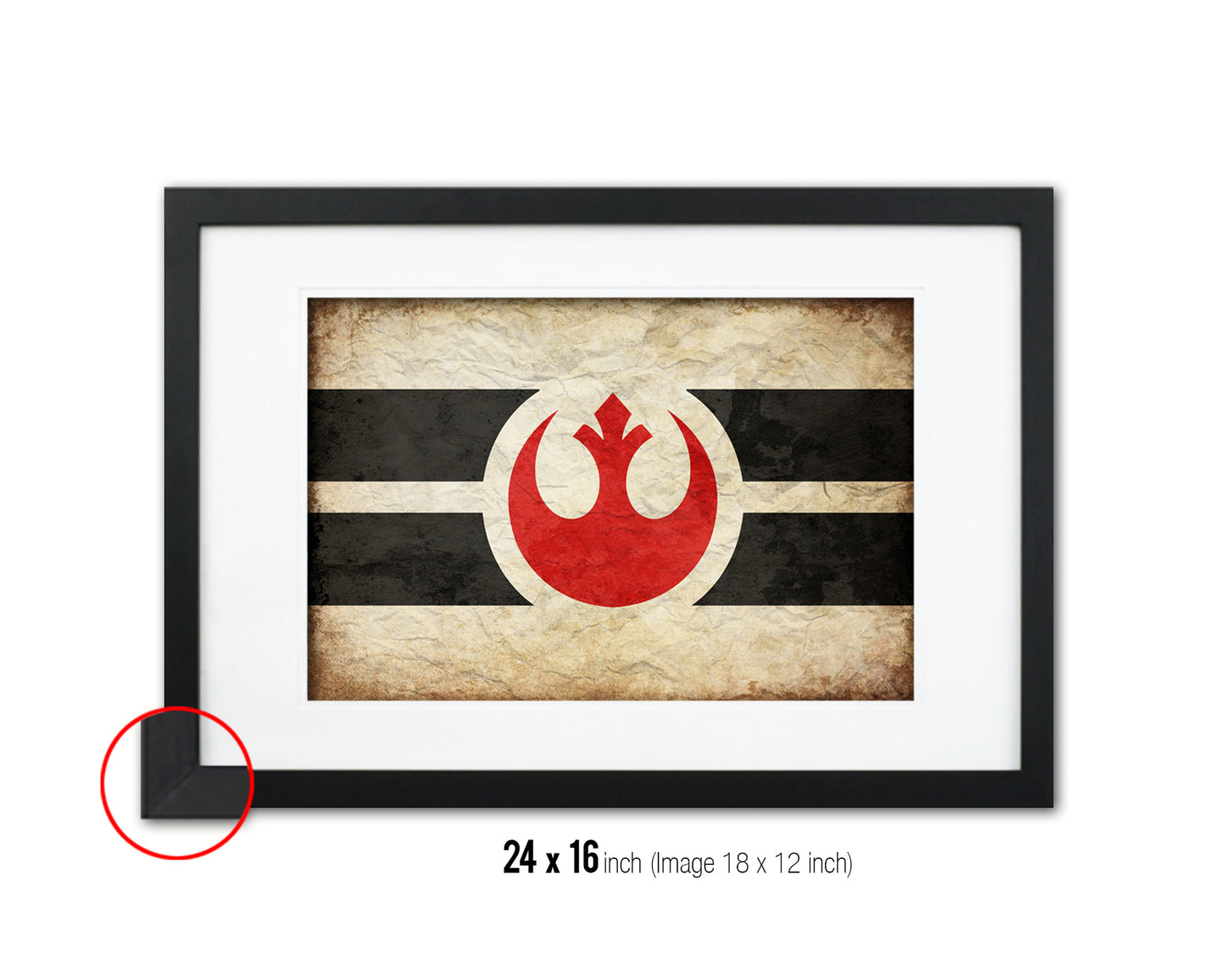 Alliance to Restore the Republic Vintage Military Flag Framed Print Sign Decor Wall Art Gifts