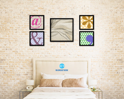 Abstract Artwork Wood Frame Gifts Modern Wall Decor Art Prints