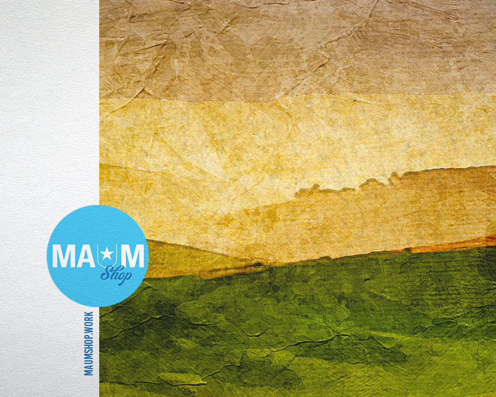 Tuscany, Italy, Landscape Panorama Hills, Meadow Vineyards Artwork Painting Print Art Frame Gifts