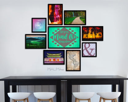 Set your mind on things above, Colossians 3:2 Bible Verse Scripture Framed Art
