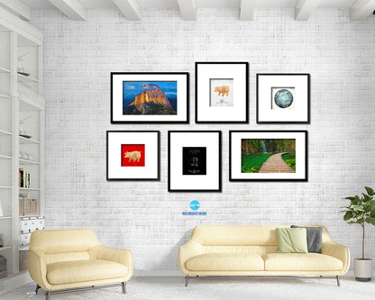 Aquarius Astrology Prediction Yearly Horoscope Wood Framed Print Wall Art Decor Gifts