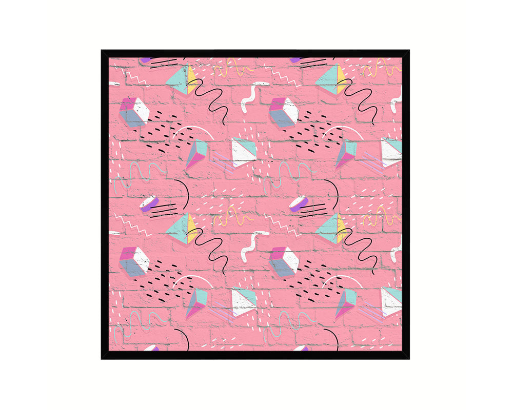 Abstract Red Artwork Wood Frame Gifts Modern Wall Decor Art Prints