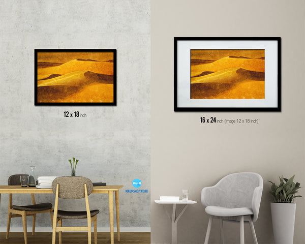 Nutritious Nature Barley Paddy Field Artwork Painting Print Art Frame Home Wall Decor Gifts