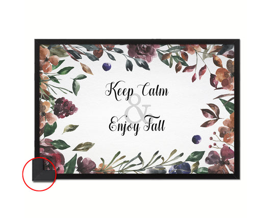 Keep calm and enjoy fall Quote Framed Print Wall Decor Art Gifts