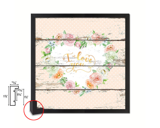 Thank you Quote Framed Print Home Decor Wall Art Gifts