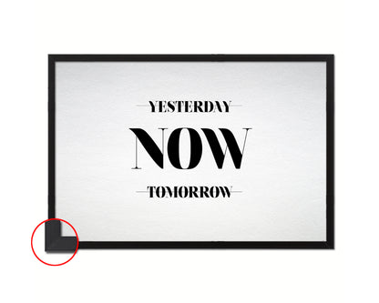Yesterday Now Tomorrow Bible Verse Scripture Framed Print Wall Decor Art Gifts