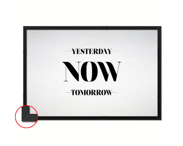Yesterday Now Tomorrow Bible Verse Scripture Framed Print Wall Decor Art Gifts
