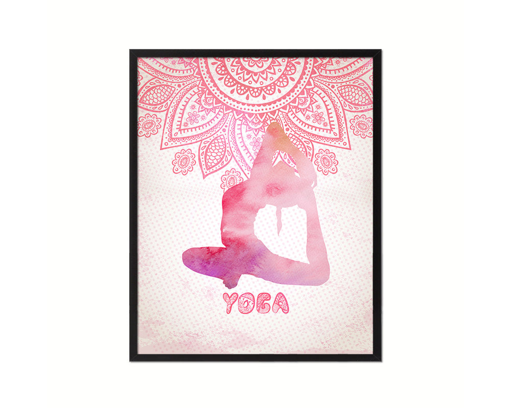 Yoga Pose Yoga Wood Framed Print Wall Decor Art Gifts