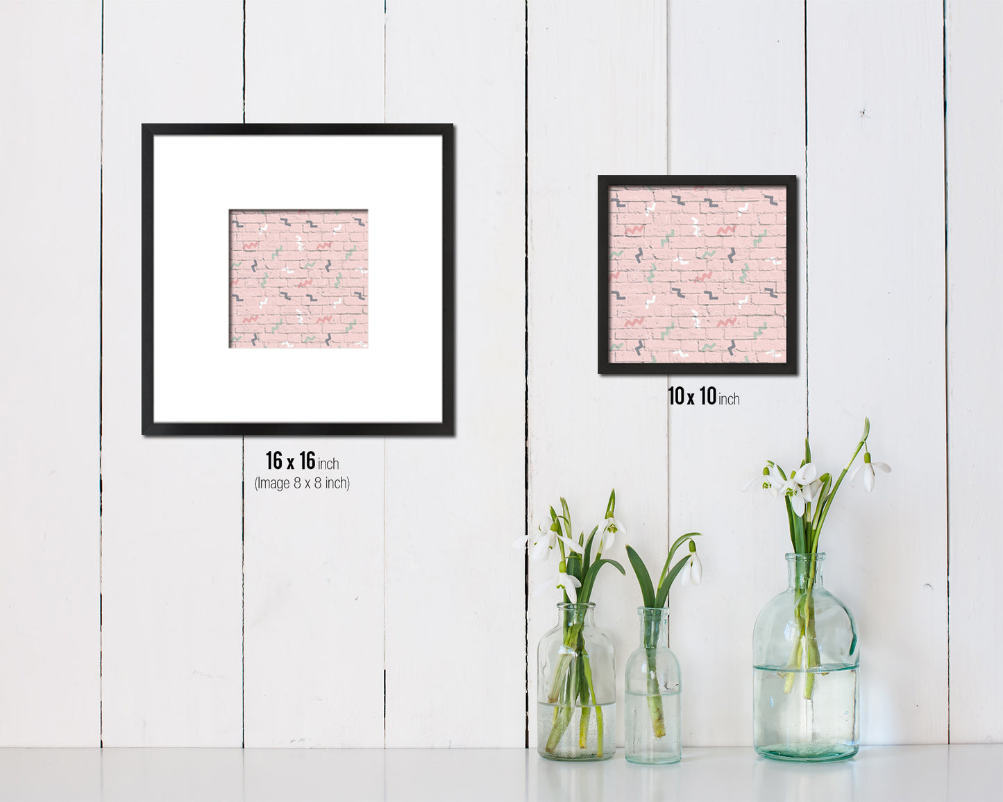 Abstract Artwork Wood Frame Gifts Modern Wall Decor Art Prints