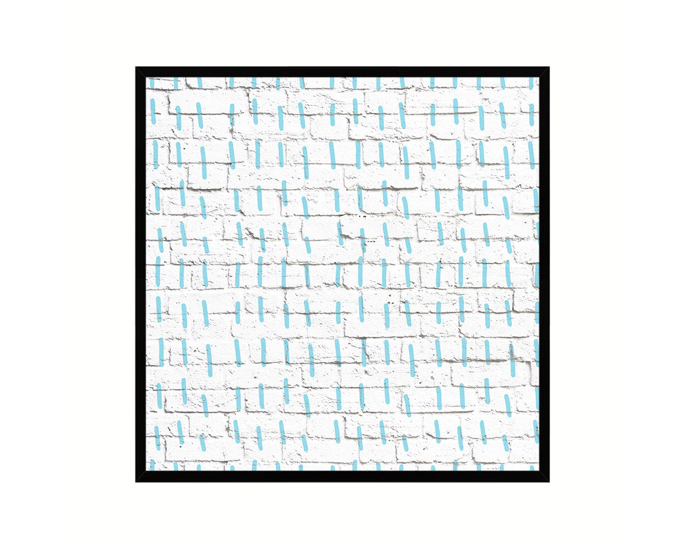 Abstract Aqua Artwork Wood Frame Gifts Modern Wall Decor Art Prints