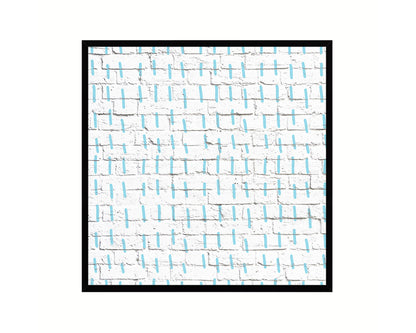 Abstract Aqua Artwork Wood Frame Gifts Modern Wall Decor Art Prints