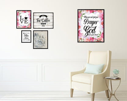 When you can't put your prayer into words Quote Framed Print Home Decor Wall Art Gifts