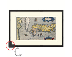 Japan Gerard and Rumold Mercator Atlas Old Map Framed Print Art Wall Decor Gifts