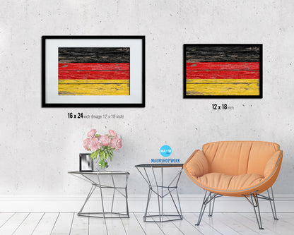 Ghana Country Wood Rustic National Flag Wood Framed Print Wall Art Decor Gifts