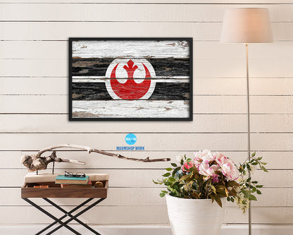Alliance to Restore the Republic Wood Rustic Flag Wood Framed Print Wall Art Decor Gifts