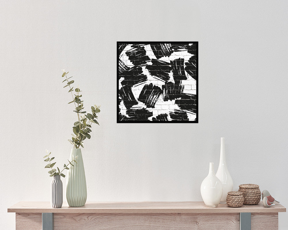 Shape Abstract Artwork Wood Frame Gifts Modern Wall Decor Art Prints