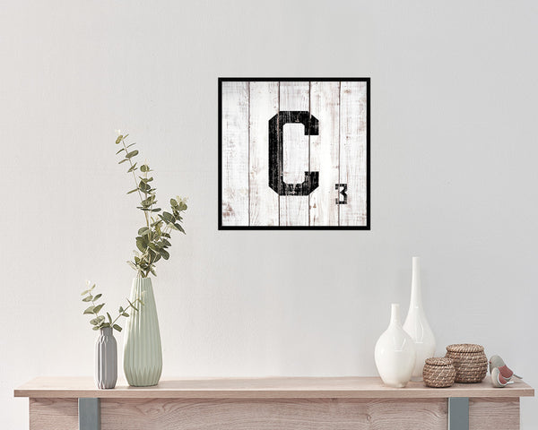 Scrabble Letters C Word Art Personality Sign Framed Print Wall Art Decor Gifts