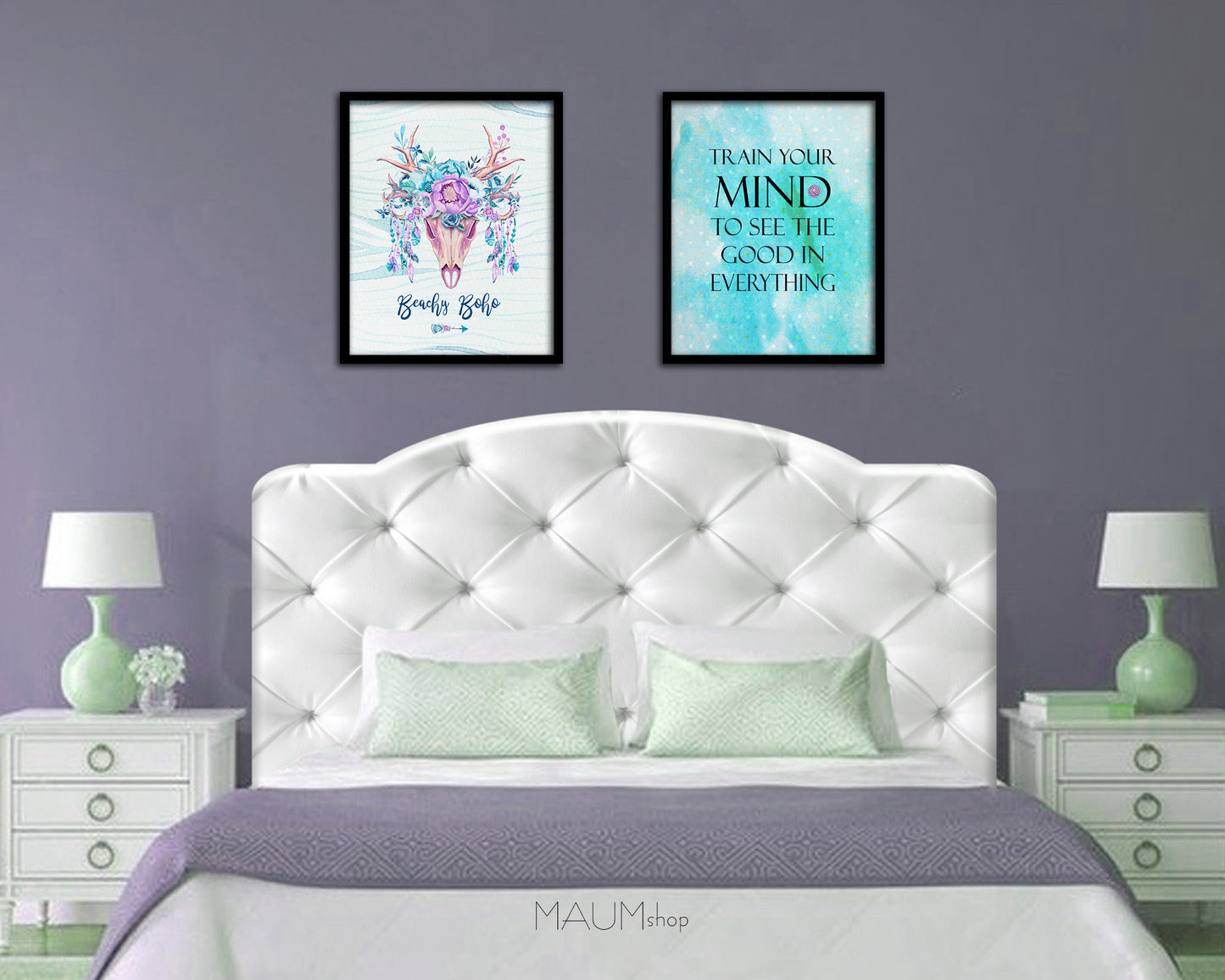 Train your mind to see the good in everything Quote Framed Print Wall Decor Art Gifts